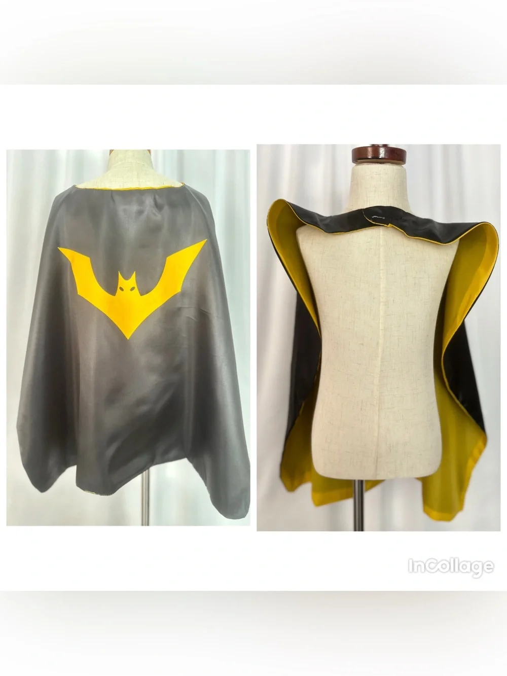 Set of 3 Reversible Kids Superhero Capes – Spider, Bat & Lightning (1431)